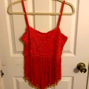 Vintage VSS Moda International ladies crochet top M
